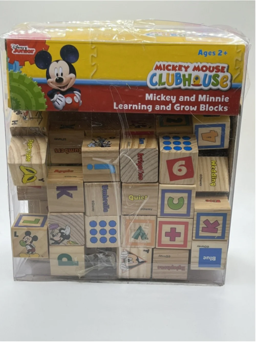 Disney Mickey Mouse Clubhouse Mickey & Minnie Learn & Grow Set of 40 Blocks Set